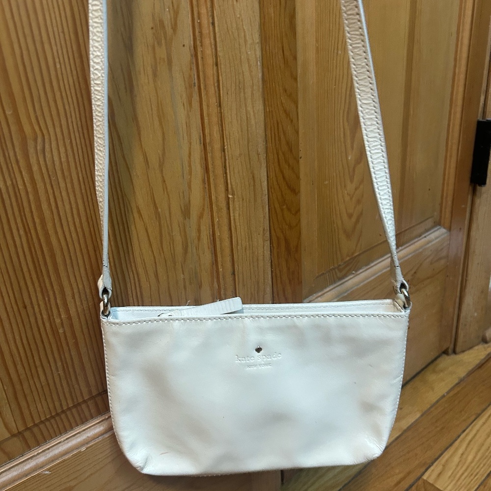 Kate Spade Cream Patent Leather Crossbody